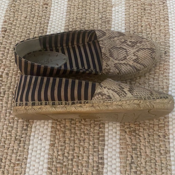 Snakeskin/striped espadrille slip one - Picture 2 of 4